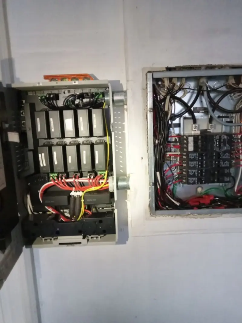 Electrical panel upgrade completed for Security Camera Wiring in Newcastle